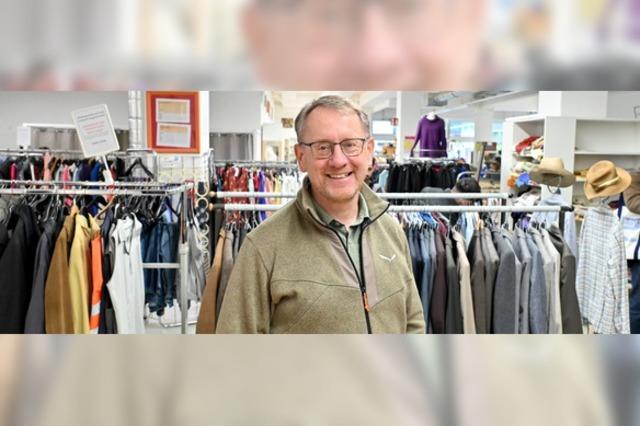 Hermann Assies ist der Neue Chef im Freiburger Second-Hand-Kaufhaus "Spinnwebe"
