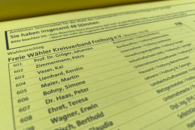 Panne beim Versand der Stimmzettel fr die Kommunalwahl in Freiburg