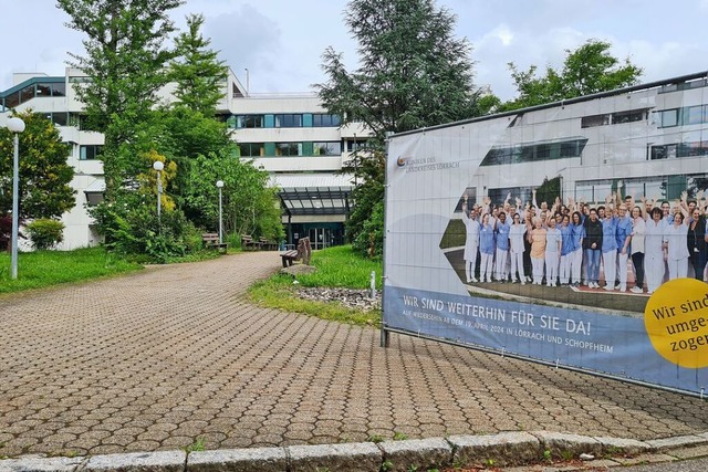 Das Rheinfelder Kreiskrankenhaus  ist ... der Gebudekomplex am Vogelsang leer.  | Foto: Stefan Ammann