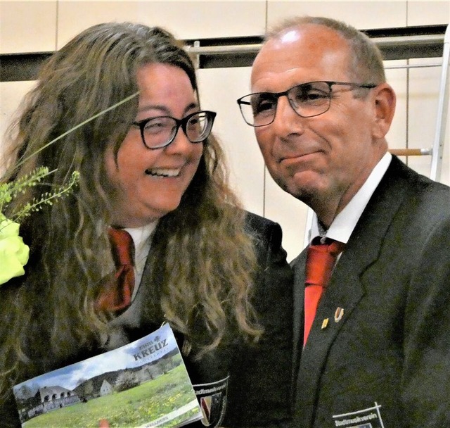 Carolin Pannek folgt Ingo Finkbeiner als Vorsitzende der Emmendinger Stadtmusik.  | Foto: Sylvia Jahn