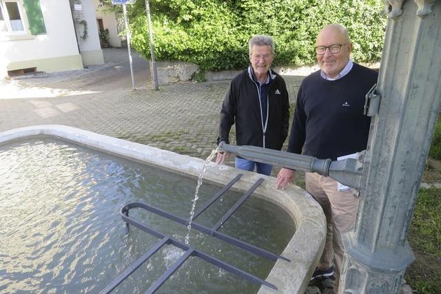Der erste Brunnen in Stetten ist saniert