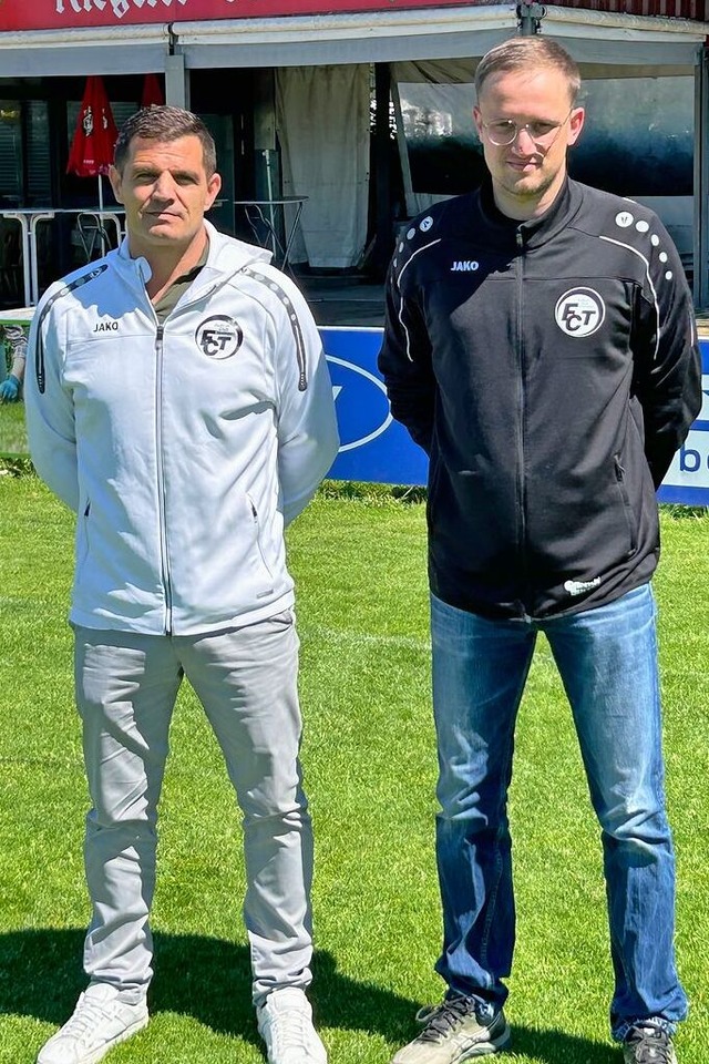 Das neue Trainer-Duo des FC Teningen: ...)  und sein Assistent Pierre Ketterer   | Foto: Privat