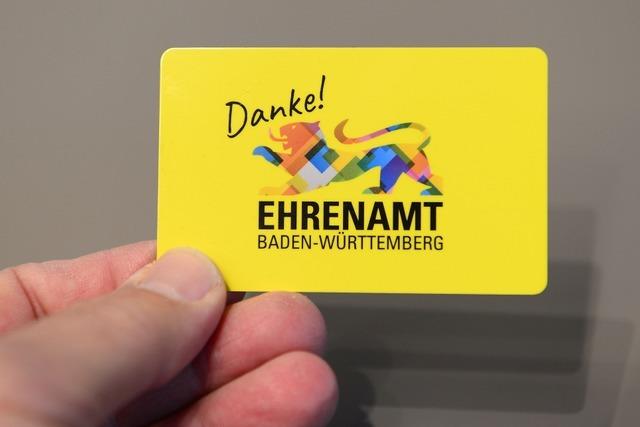 In Freiburg sind bereits 1000 Ehrenamtskarten ausgegeben worden