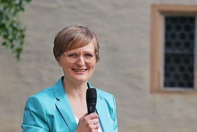 Stippvisite einer berzeugten Europerin: Franziska Brantner besucht Mllheim