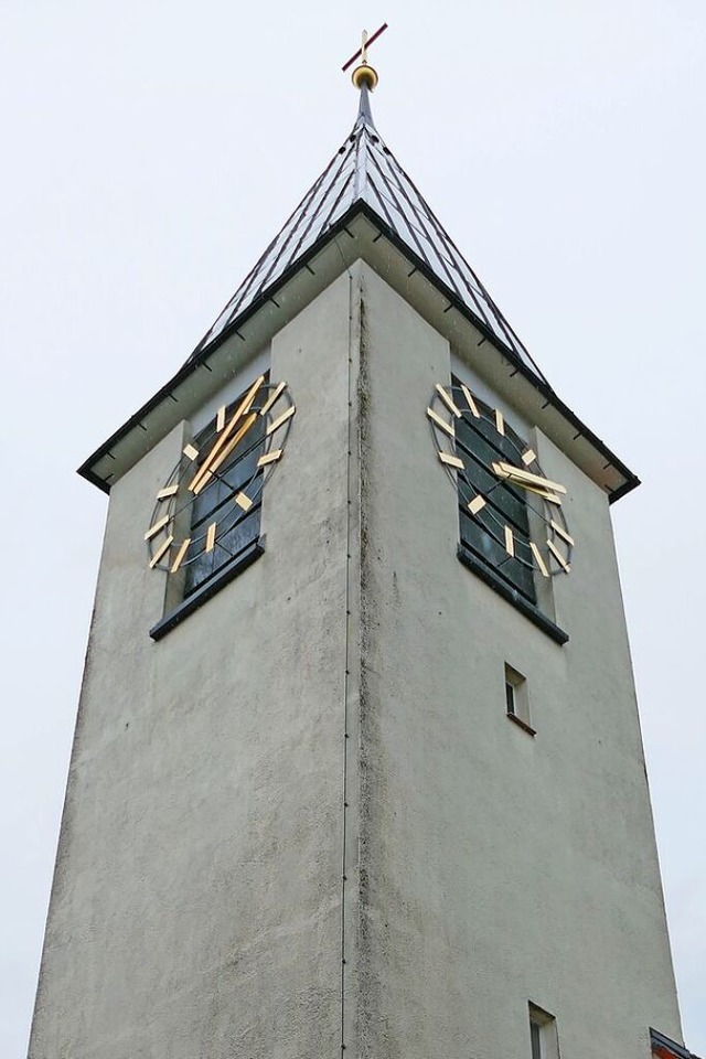 Im Kirchturm in Dittishausen verstecken sich drei Glocken.  | Foto: Louisa Krieg