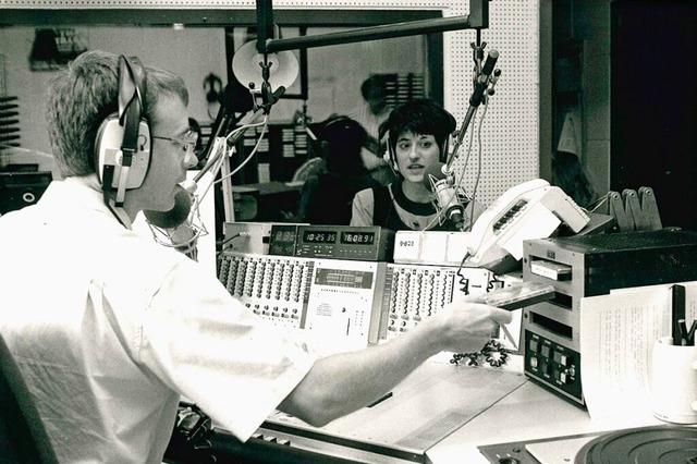 So sah das CFN-Radiostudio  der kanadi... in Lahr im August 1991 von innen aus.  | Foto: Wilhelm Pohlmann