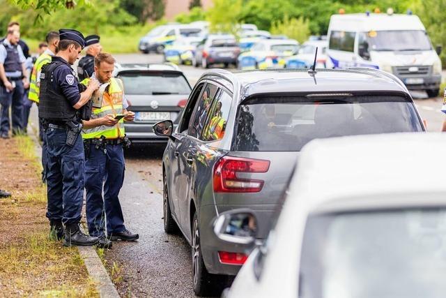 Drogenkontrolle zwischen Straburg und Kehl: Deutsche und Franzosen berprfen Fahrer