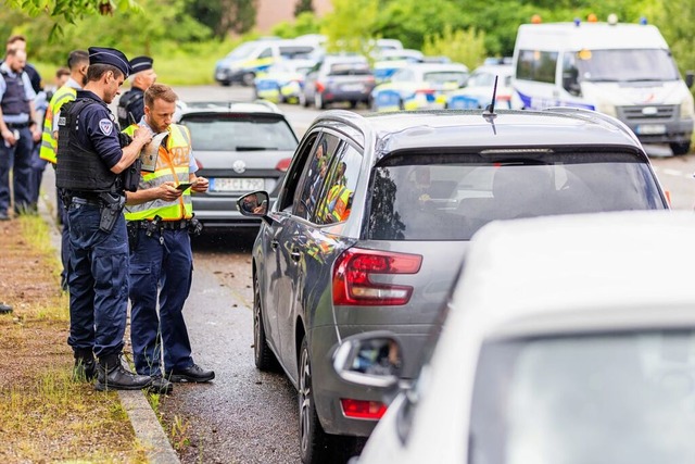 Polizeikontrollen zwischen Straburg u... der deutschen  Cannabis-Teilfreigabe.  | Foto: Philipp von Ditfurth (dpa)