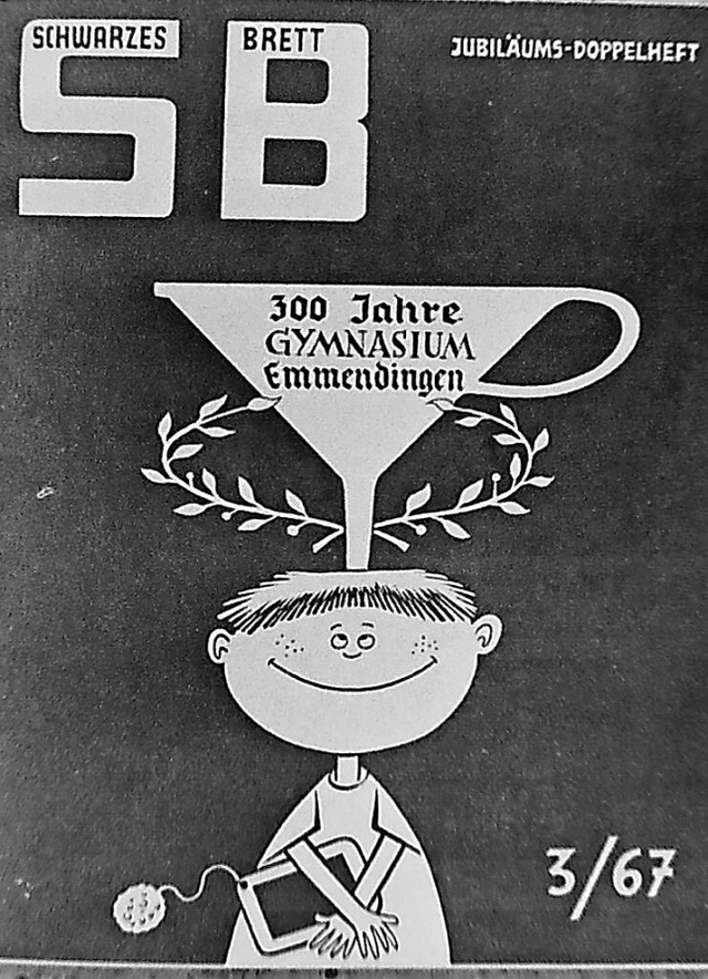 So sah ein Titelblatt der Emmendinger ...ung &#8222;Schwarzes Brett&#8220; aus.  | Foto: Armin E. Mller