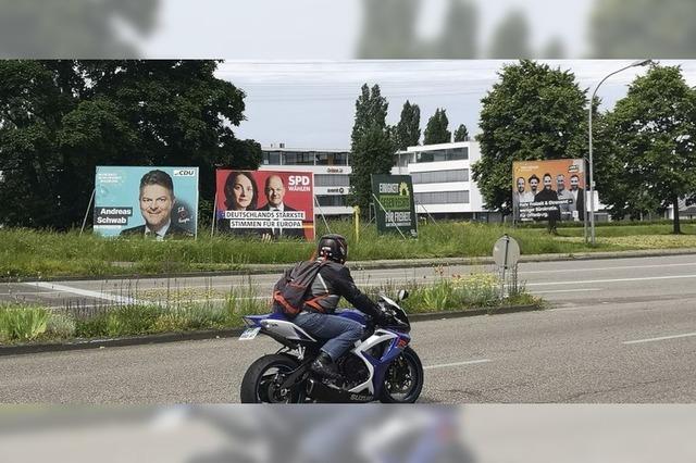 Wahlplakate in Offenburg