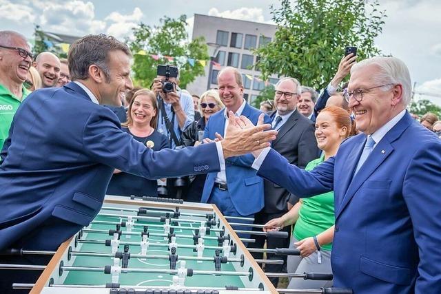 Fotos: Frankreichs Prsident Macron reist auf Staatsbesuch durch Deutschland