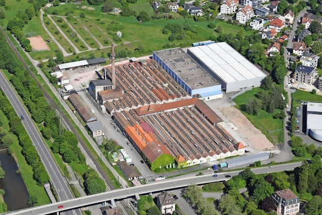 Das Lauffenmhle-Areal liegt verkehrsgnstig  an der S-Bahn und an der B317.  | Foto: Erich Meyer