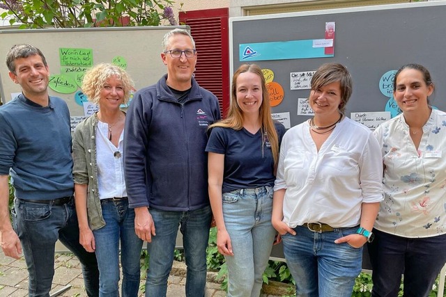 Christoph Kaspar, Regina Schultis und ...vom Katharina-Mathis-Stift (von links)  | Foto: Mario Schneberg