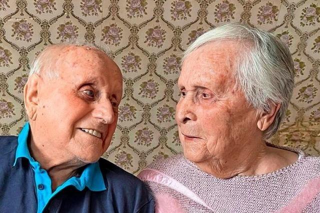 Ein Gewitter mit Folgen: Brigitte und Max Ganter aus Ballrechten-Dottingen blicken auf 70 Ehejahre zurck