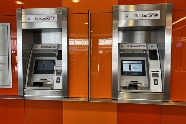 Geldautomaten der Volksbank in der Freiburger City ausgefallen