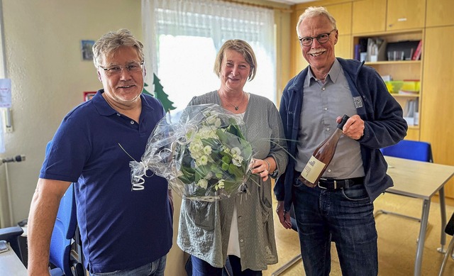 Sandra Modrok (Teamleitung AWS Rheinfe...Vorsitzender des Kirchengemeinderats).  | Foto: St. Josefshaus Herten