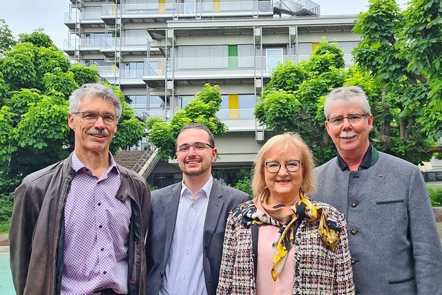 Dieter Meier, Luka Kempf, Sabine Hartm...gramm der Rheinfelder CDU vorgestellt.  | Foto: Stefan Ammann