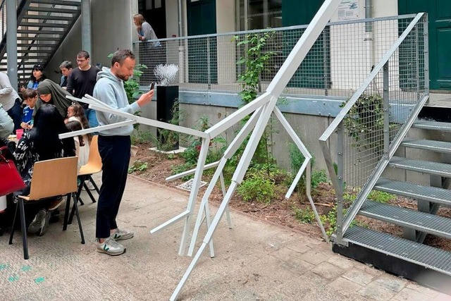 Die Ausstellung verbindet virtuelle Realitt und Realitt.  | Foto: Angela Warnecke