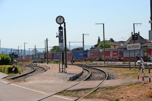 Hier knnte eine mgliche Kandertal-S-...hren &#8211; der Bahnhof in Haltingen.  | Foto: Moritz Lehmann