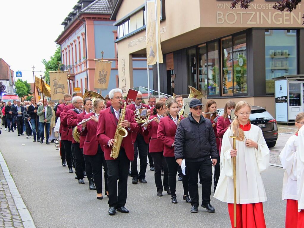 Auf der Fronleichnamsprozession in Btzingen