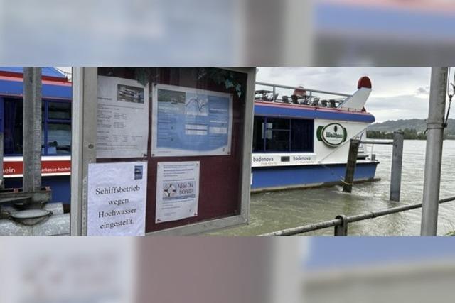 Hochwasser: Rheinschifffahrt eingestellt