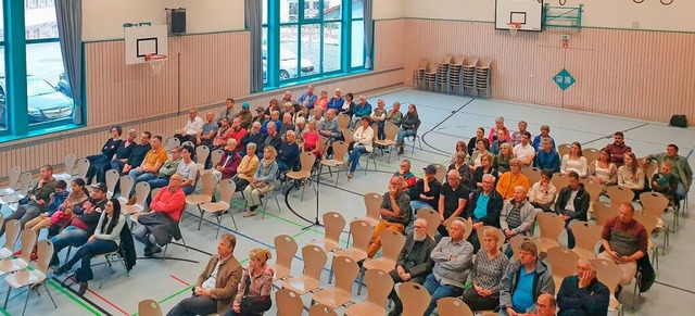 Rund 80 Interessierte sind zur Kandidatenvorstellung gekommen.  | Foto: Sonja Niederer