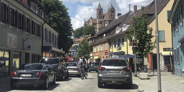 Viele Breisacher Parteien befrworten ...terweise entgegen ihrer Fahrtrichtung.  | Foto: Sophia Ungerland