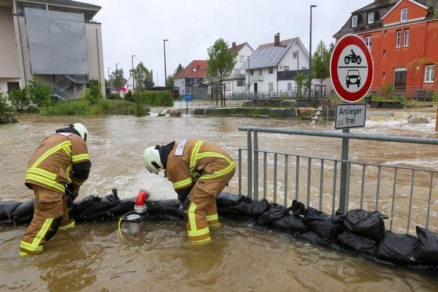 Hochwasser im Sdwesten: So war die Lage am Samstag