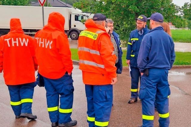Emmendinger THW-Helfer packen beim Hochwasser in Bayern mit an