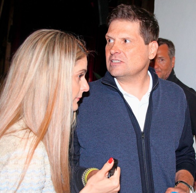 Jan Ullrich bei der Erffnung seines M...rheim mit Freundin Elizabeth Napoles.   | Foto: Heinz Wittmann