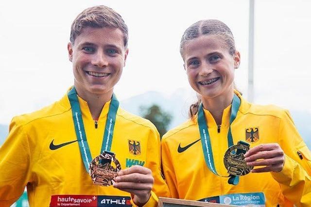 Sensationeller Medaillenregen fr Julia und Lukas Ehrle bei der Berglauf-EM