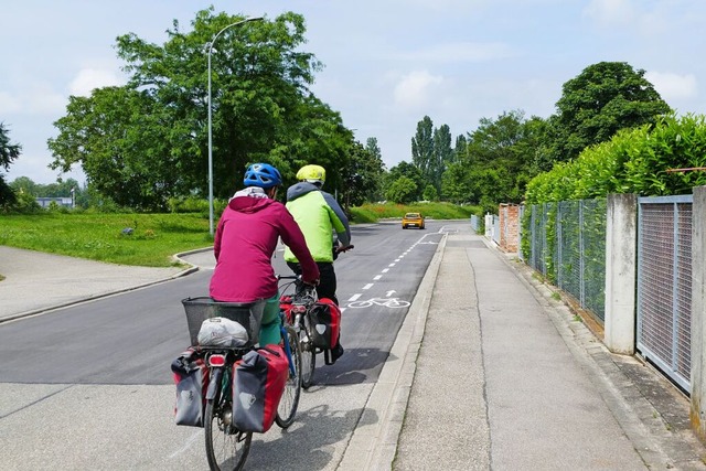 Der Abschnitt in der Josef-Bueb-Strae ist fr Radler komplett neu.  | Foto: Sophia Ungerland