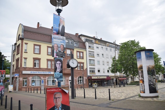 Der 25-Jhrige hatte in der Nhe des Marktplatzes Wahlplakate beschdigt.  | Foto: Rene Priebe (dpa)