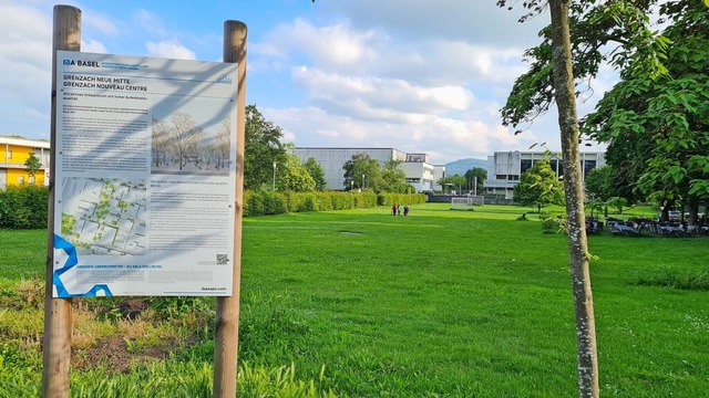 Alemannenhain, Platz der Begegnung ode... die Neue Mitte in Grenzach abstimmen.  | Foto: Stefan Ammann