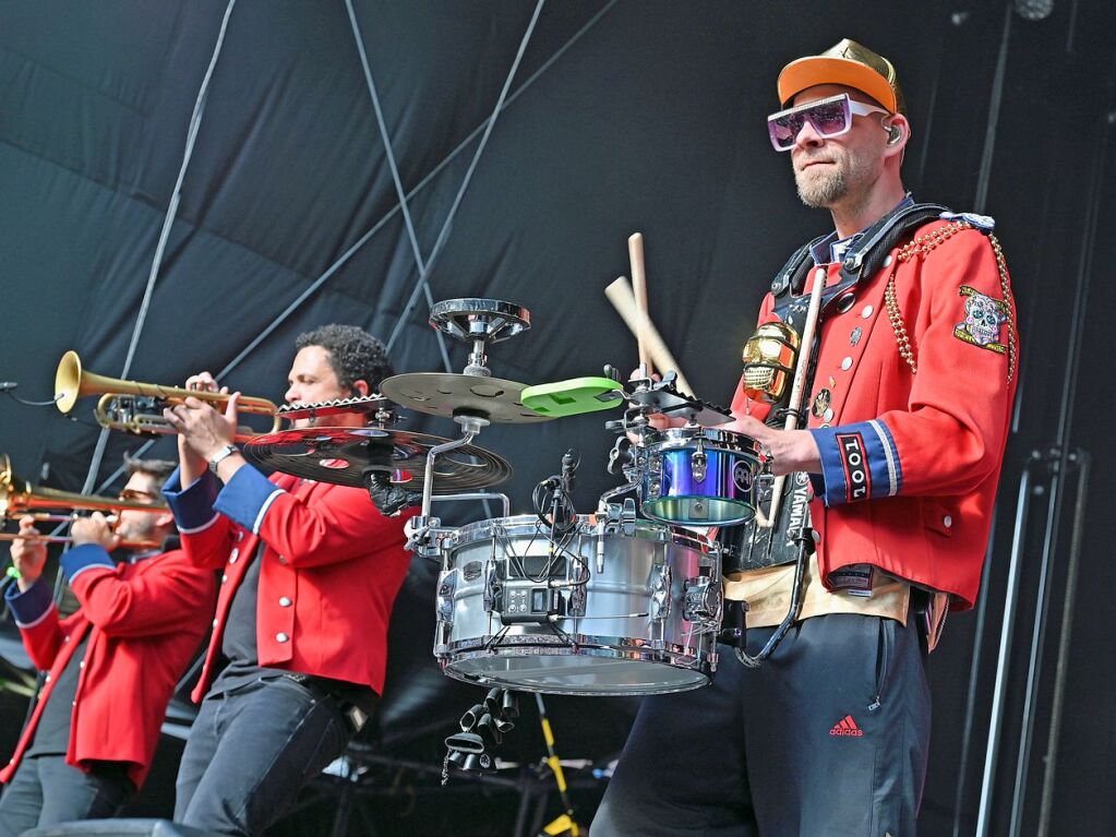 Parov Stelar und Meute haben den Mnsterplatz zum Beben gebracht.