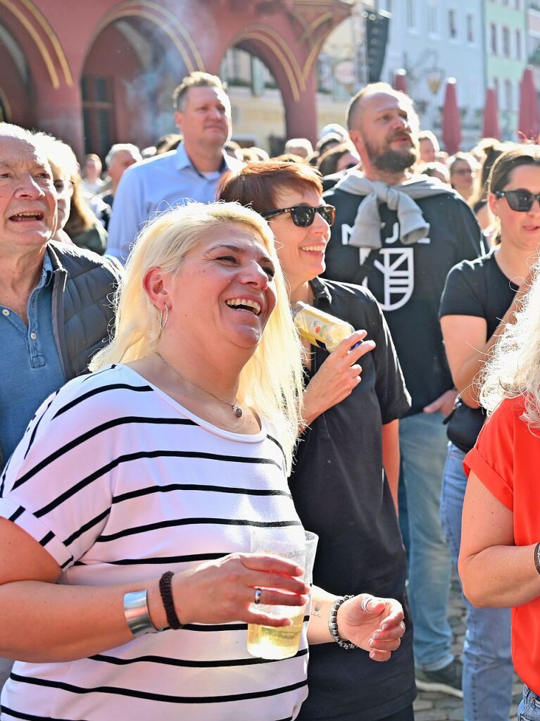 Parov Stelar und Meute haben den Mnsterplatz zum Beben gebracht.