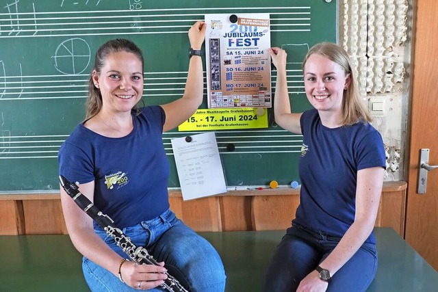 Luisa Sohm und Janine Erny (rechts) freuen sich auf das Jubilum.  | Foto: Michael Haberer