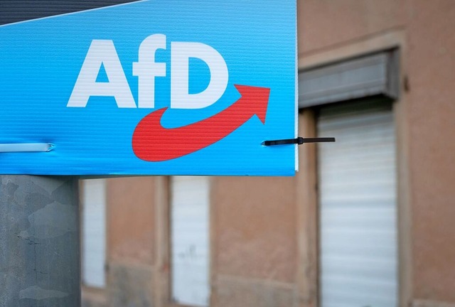 Ein Wahlplakat der AfD  | Foto: Hendrik Schmidt (dpa)