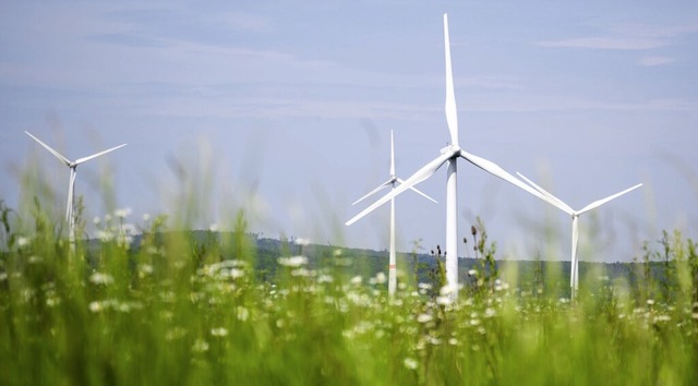 Noch ist offen, wie viele Windkraftanl...ung einmal stehen sollen (Symbolbild).  | Foto: Julian Stratenschulte (dpa)