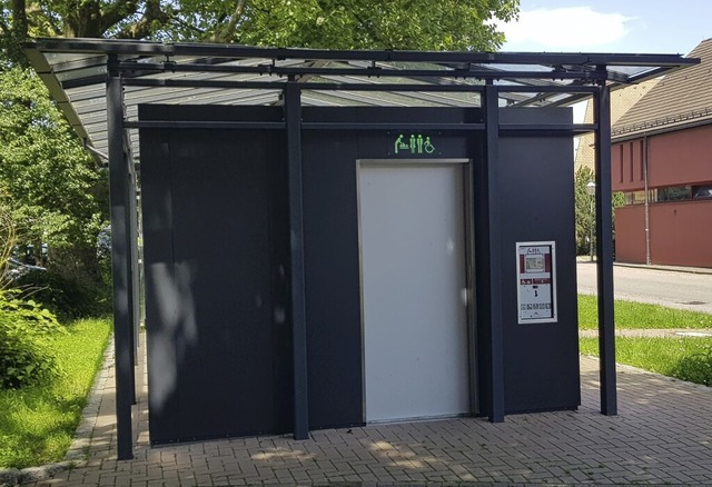 Die  Toilette auf dem Friesenheimer Rathausplatz   | Foto: Christian Kramberg