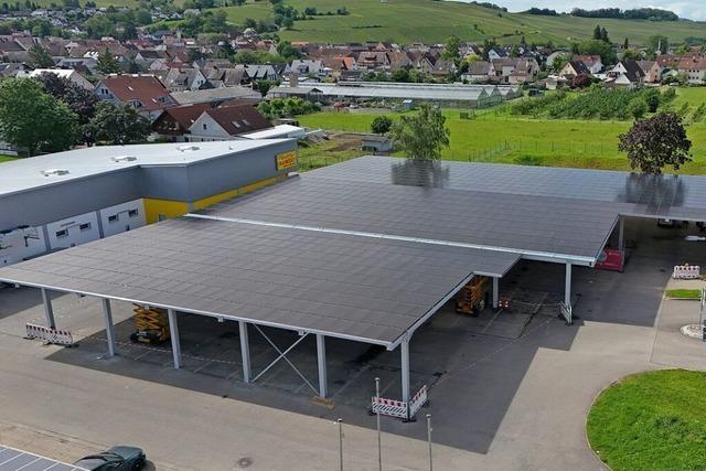 In Auggen produziert ein Parkplatz jetzt Solarstrom – Breisach und Heitersheim sollen folgen