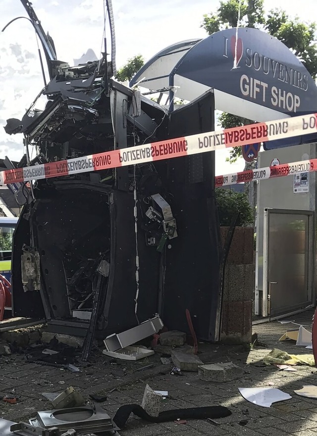 Der gesprengte Automat in Breisach  | Foto: Sophia Ungerland