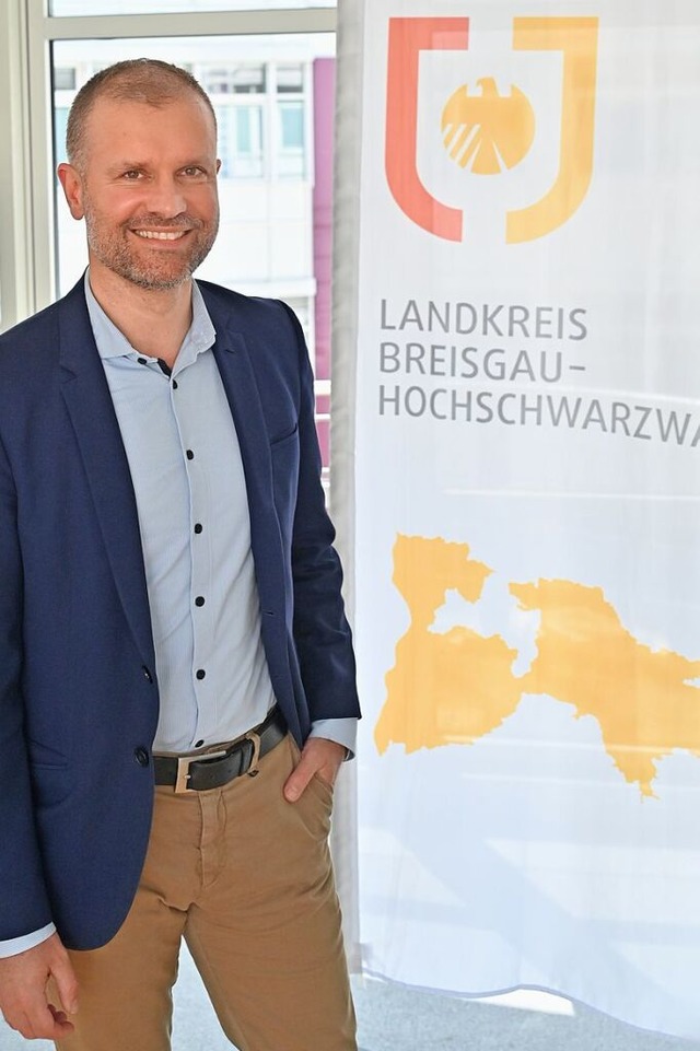 Christian Ante ist neuer Landrat im Kreis Breisgau-Hochschwarzwald.  | Foto: Michael Bamberger