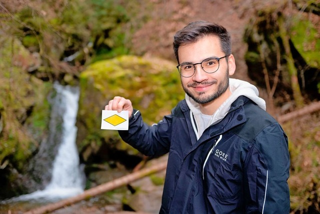 Simeon Gtz ist Wegewart beim Schwarzwaldverein  | Foto: Wolfgang Scheu