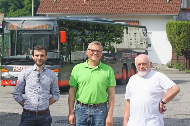 Wnschen sich eine schnelle Busverbind...nd Karl Argast (Pro Schiene Dreiland).  | Foto: Christoph Schennen