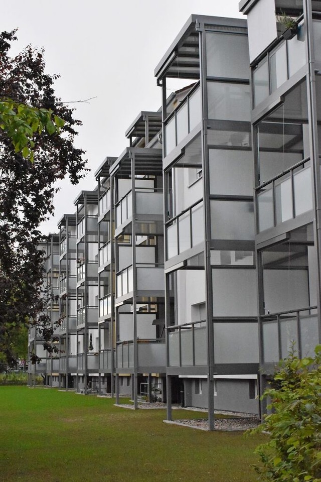 Die Sanierung des Gebudes Hartmattens...Projekt der Baugenossenschaft Lrrach.  | Foto: Thomas Loisl Mink