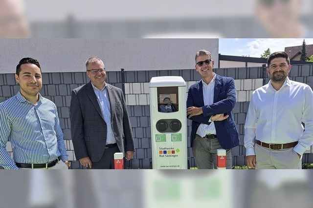 Stadtwerke bauen Netz mit Lades�ulen f�r E-Autos aus