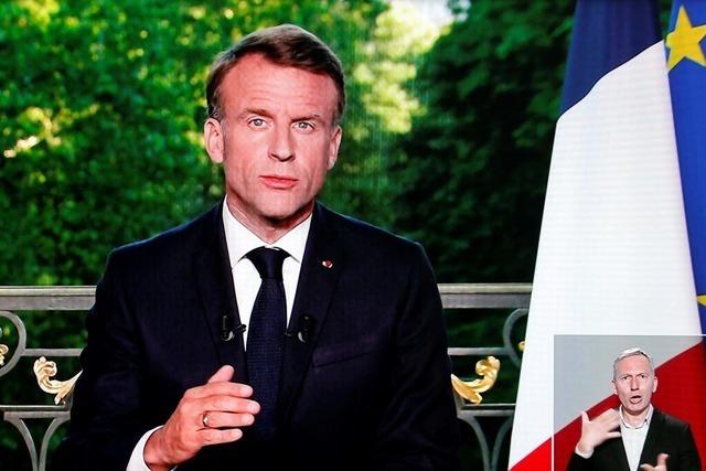 Liveblog zur Europawahl 2024: Macron kndigt nach Wahlniederlage Neuwahlen in Frankreich an