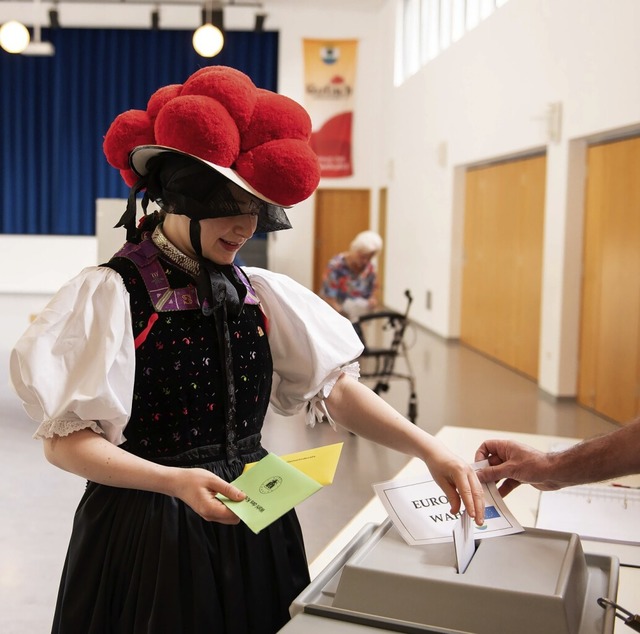 In Baden-Wrttemberg ist die Wahlbeteiligung leicht gestiegen.  | Foto: Silas Stein (dpa)