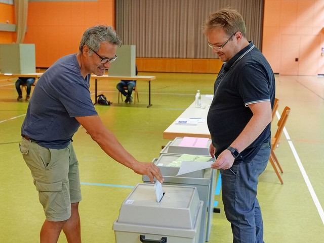 Hohe Wahlbeteiligung in Buchenbach: 74...aben am Sonntag ihre Simmte angegeben.  | Foto: Anton Schuler